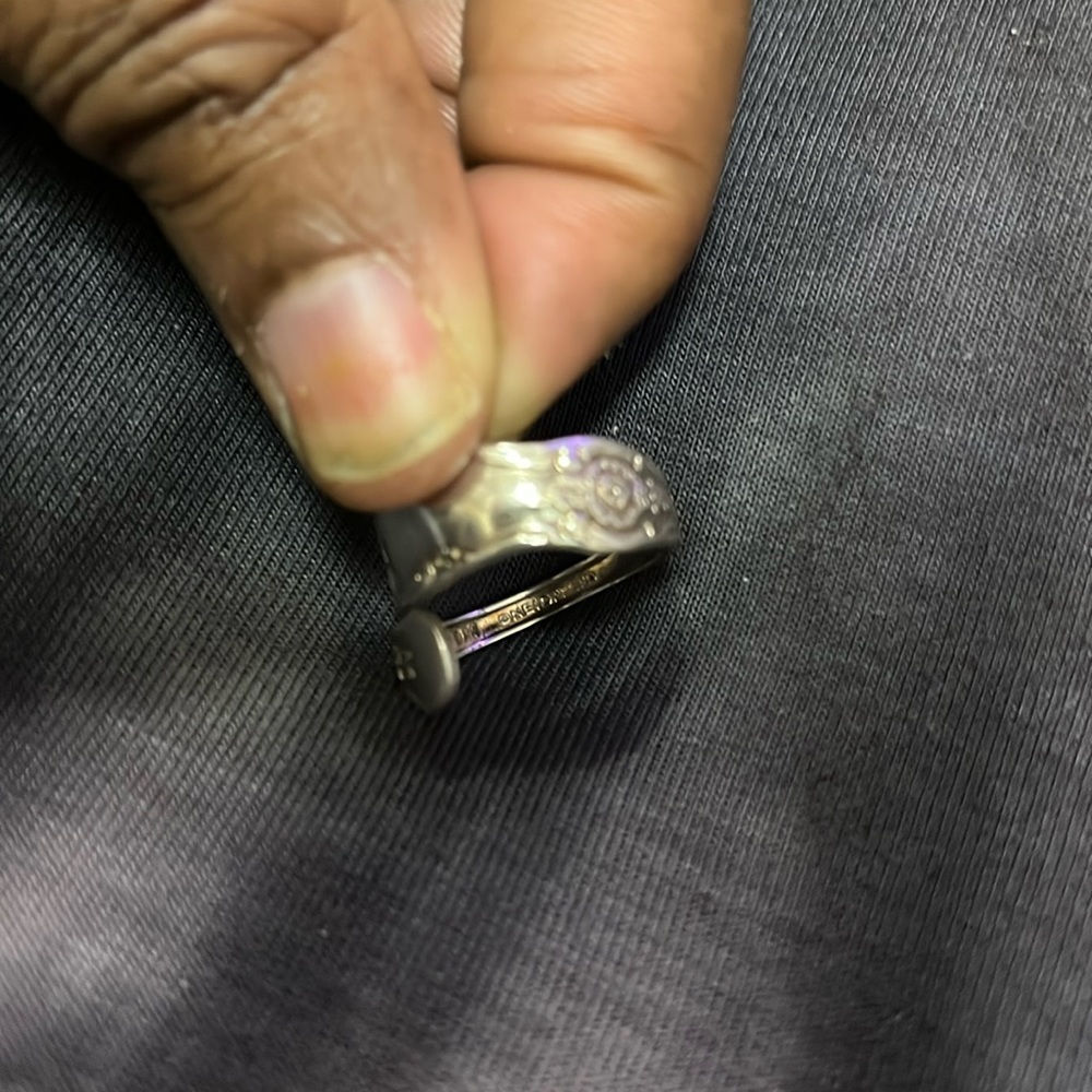 WMA Rogers Oneida LTD Vintage Spoon Ring Flatware Silverware Silver Plated Ring - Picture 15 of 17